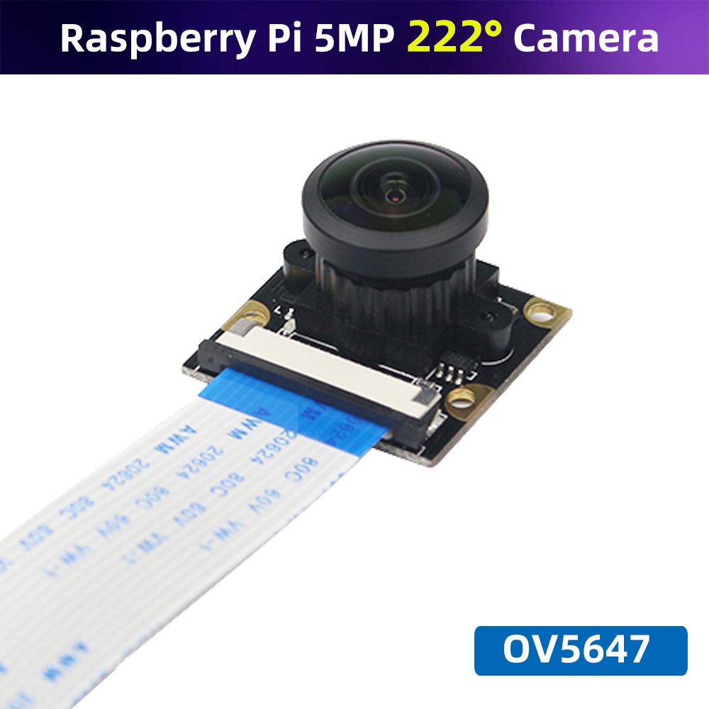 Raspberry Pi Hq Camera Microscope Lens - ラズベリーパイ222度の魚眼カメラモジュール焦点調節可能なレンズOV5647広角カメララズベリーパイ4モデルb 3B + 3B